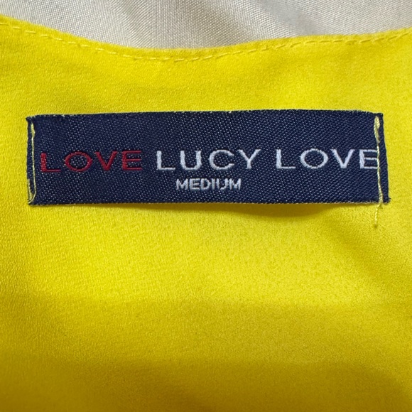 Love Lucy Love yellow spaghetti strap shift dress - Picture 3 of 4